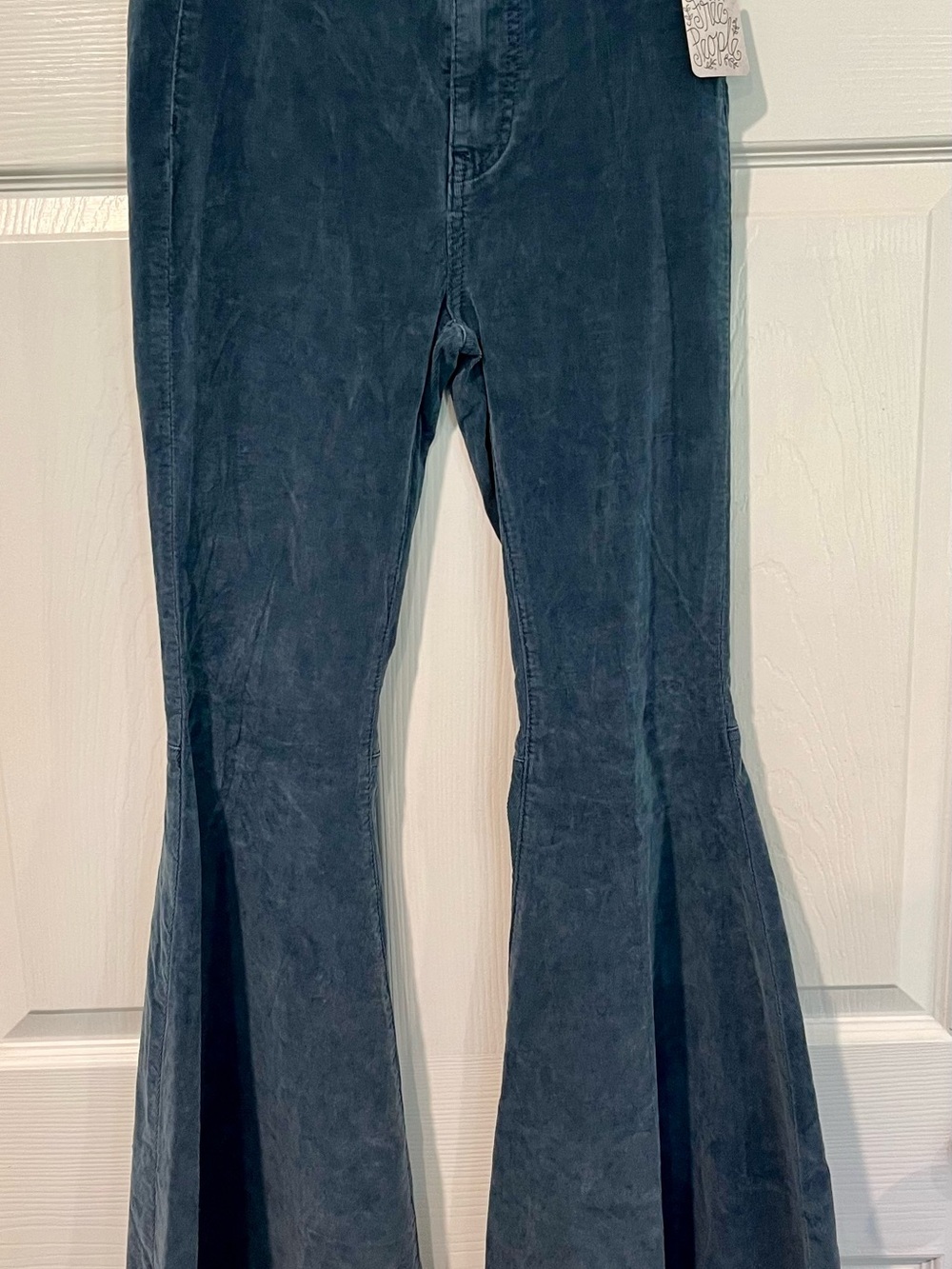 We The Free Deep Blue Corduroy Flare Pants